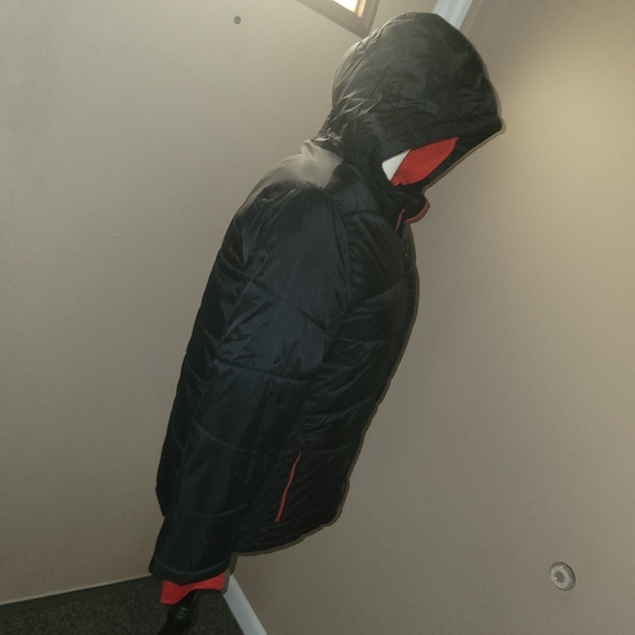 Firm! Spyder Kids Black and Red Hooded Jacket - Picture 7 of 11